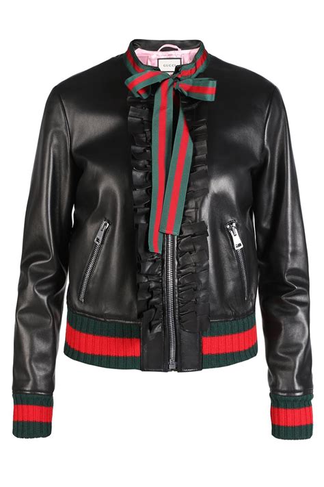 gucci leather jacket pr|gucci original leather jacket.